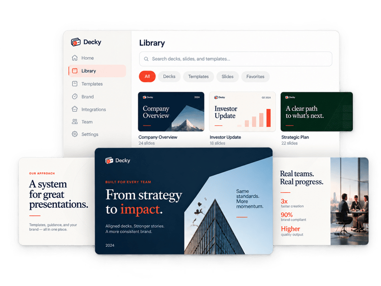 Decky library with branded presentation examples